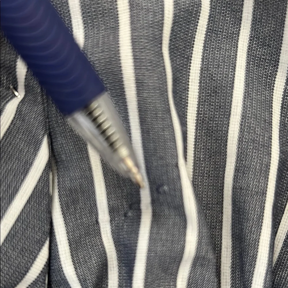 Sim & Sam Blue and White Ruffled Crop Camisole Tank Top Size S - Picture 5 of 8